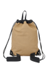 Flocked Logo Drawstring Backpack, back view